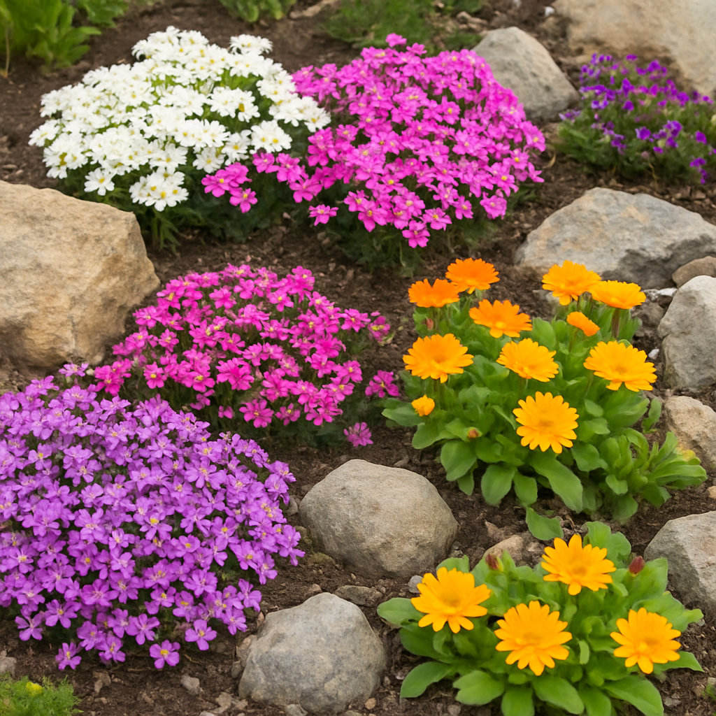 Blühpflanzen für Beete & Steingärten